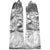 Vintage 1960s Space Age Silver Gloves Unused Futuristic Sci-Fi Ladies Size 6.5 - Poppy's Vintage Clothing