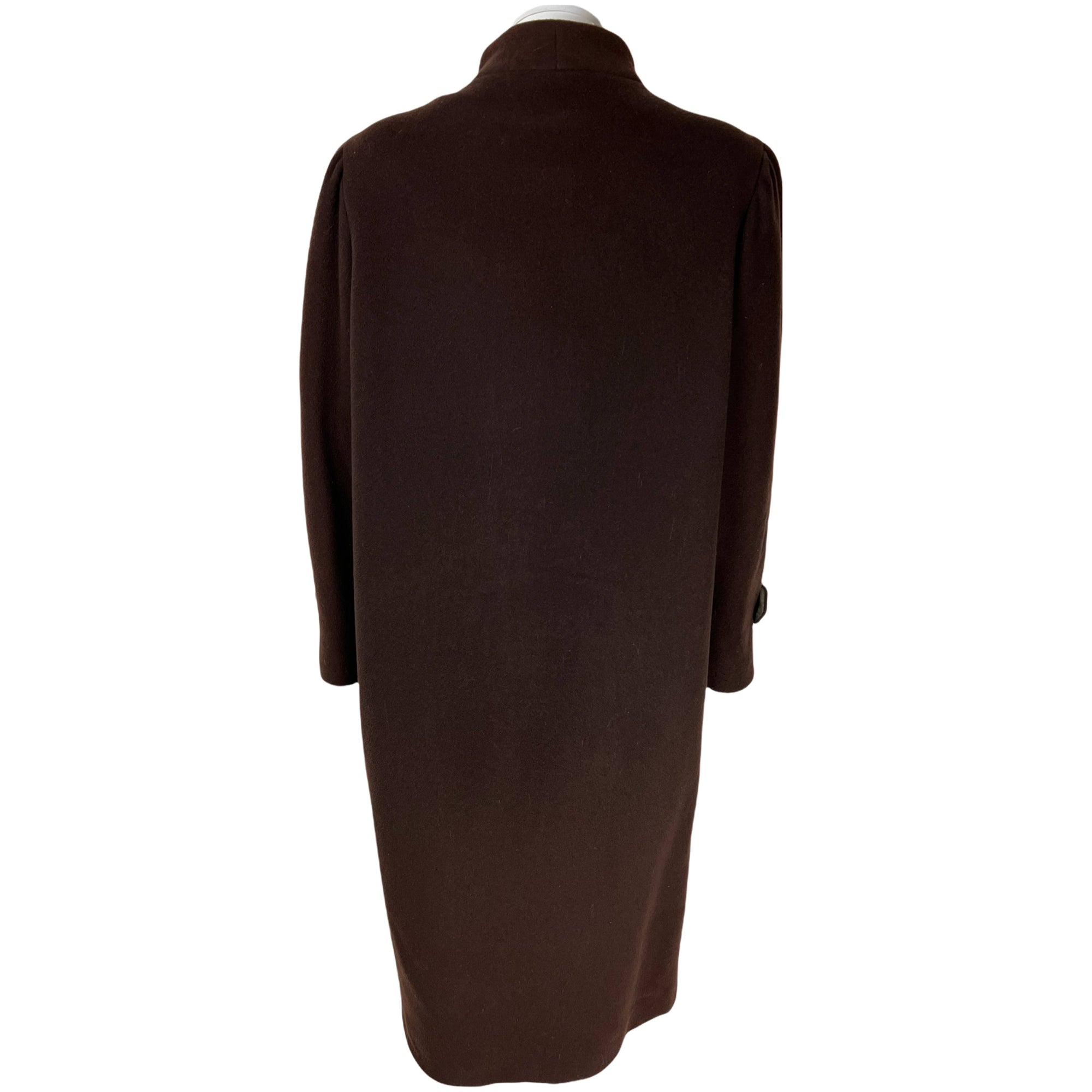 Vintage 1970s Brown Wool Coat Holt Renfrew Auckie Sanft Sz L