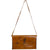 Vintage 1970s Artisan Leather Purse Signed Pyrography Lady Shoulder Bag