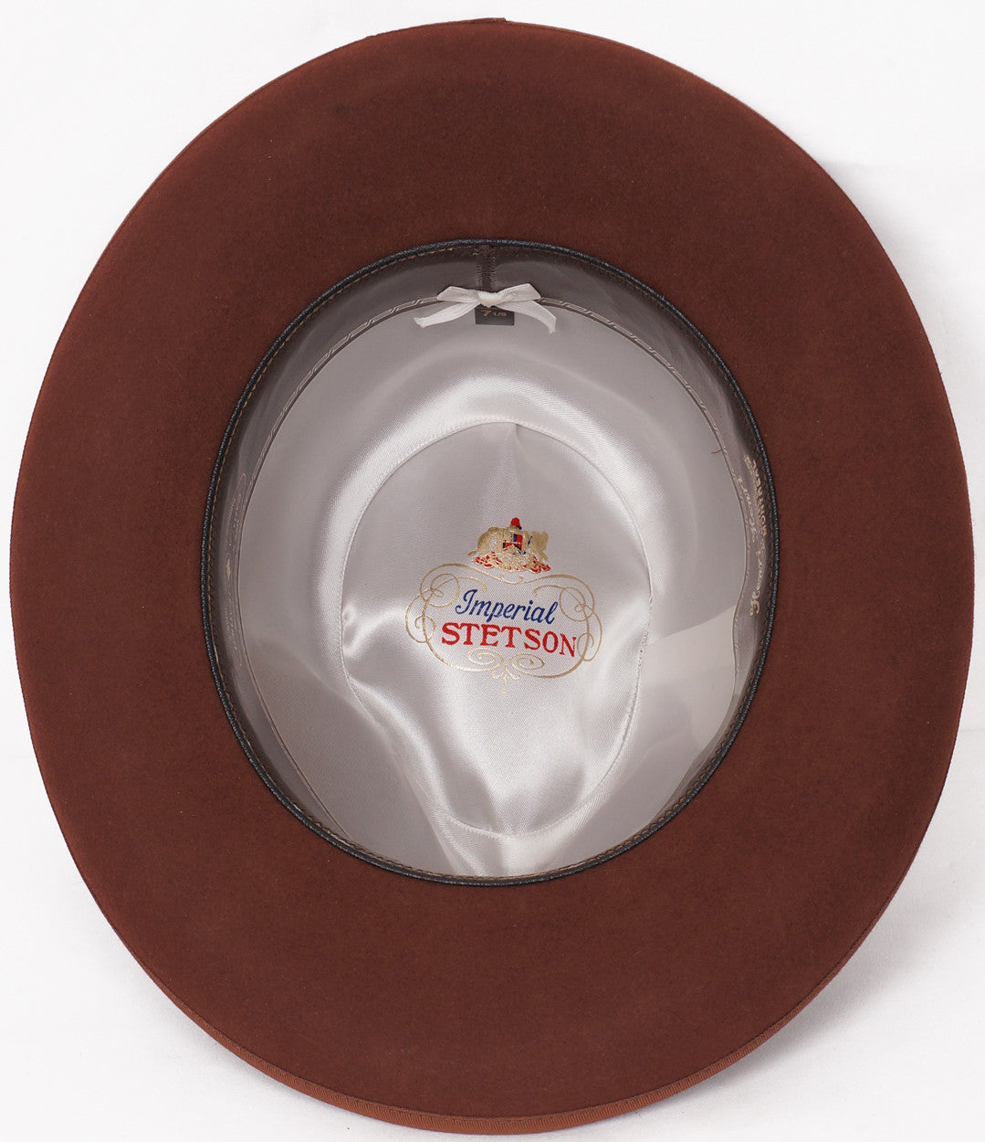 Vintage Stetson Imperial Homburg Hat 1970s Fedora Size 7 1/8 - Poppy's Vintage Clothing