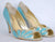 Rachel Simpson Isabelle Blue Pump Shoes - Size 9 US 40 European - Poppy's Vintage Clothing