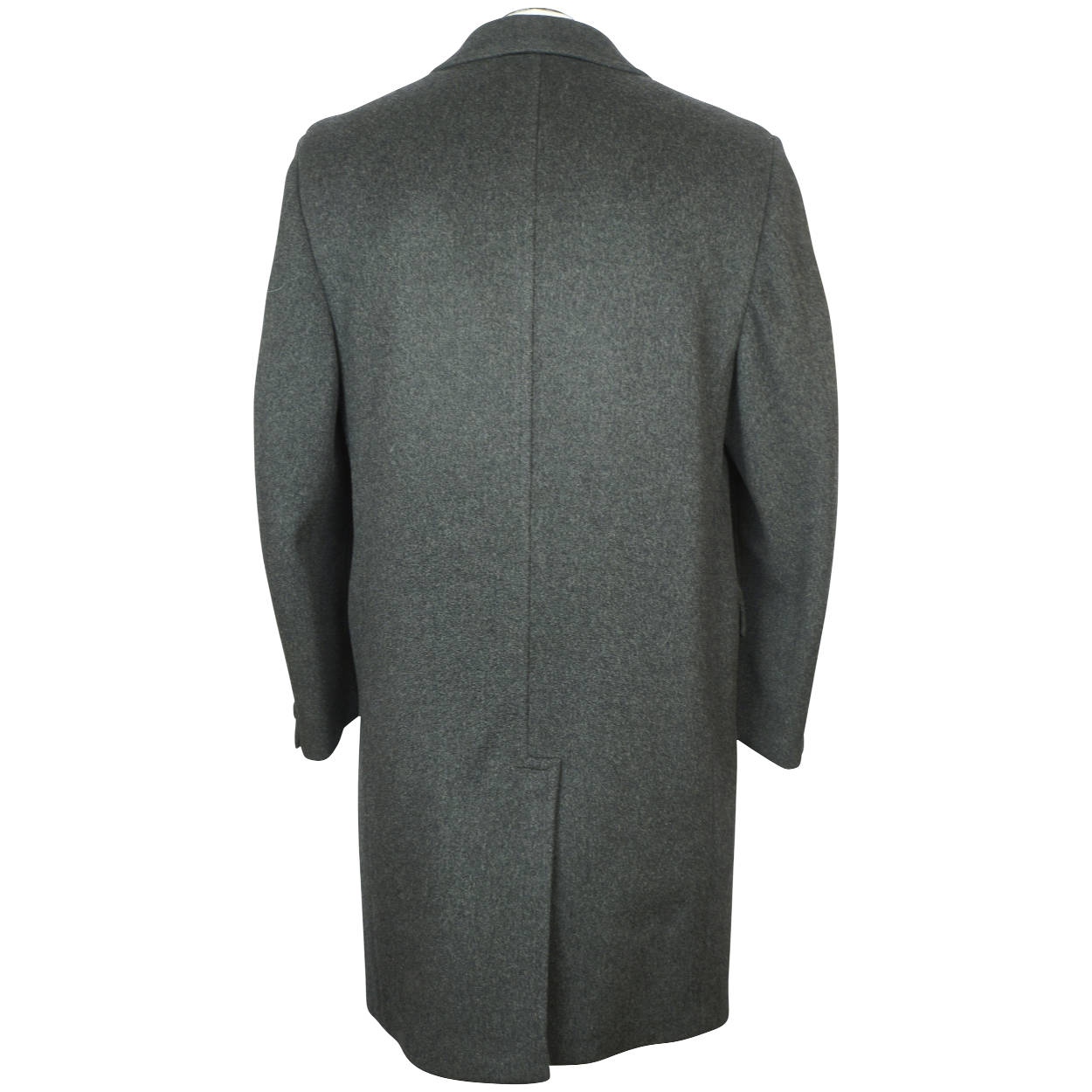 Vintage Mens Overcoat 60s English Cashmere Wool Blend Size M - Poppy's Vintage Clothing
