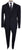 Vintage 1940s Mens Suit Custom Tailored in Rome Blue Wool Size L 44 T - Poppy's Vintage Clothing
