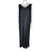 1970s Vintage Goddess Nightgown w Panties Black Nylon 1 Size