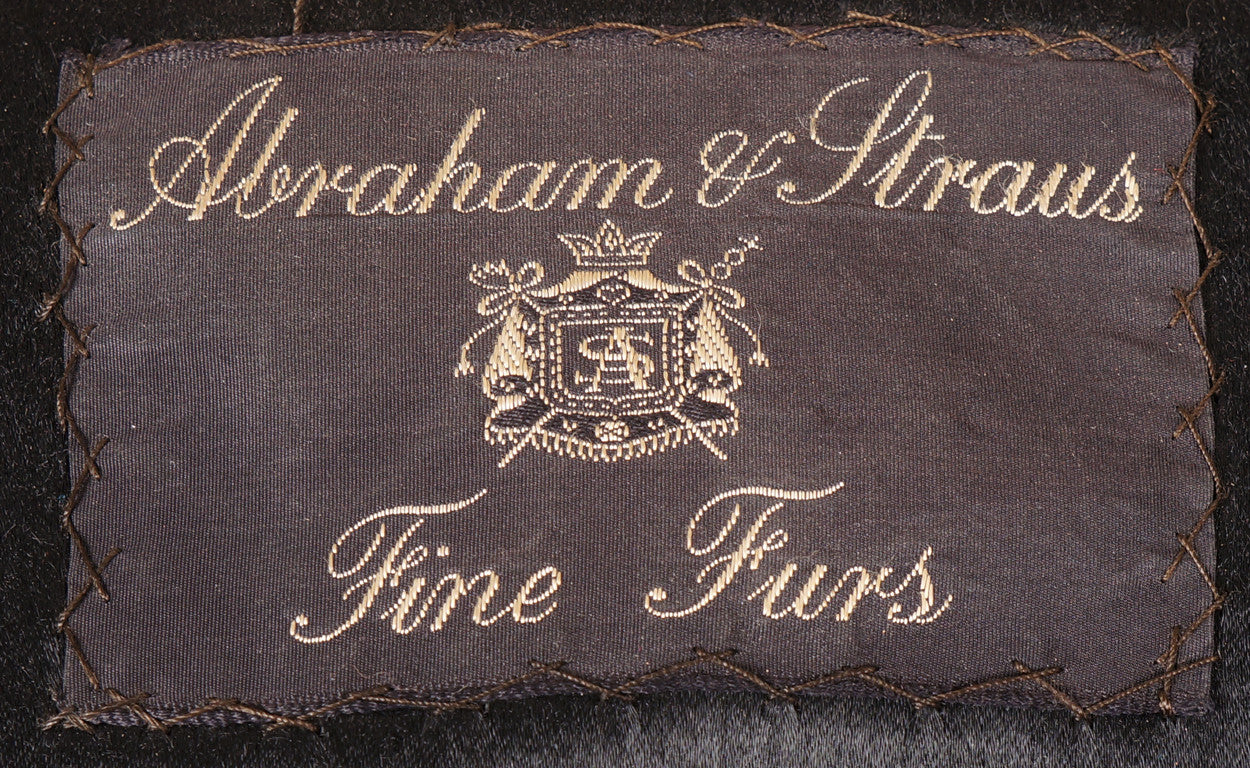 Vintage 1940s Beaver Fur Jacket Abraham Straus New York M - Poppy's Vintage Clothing