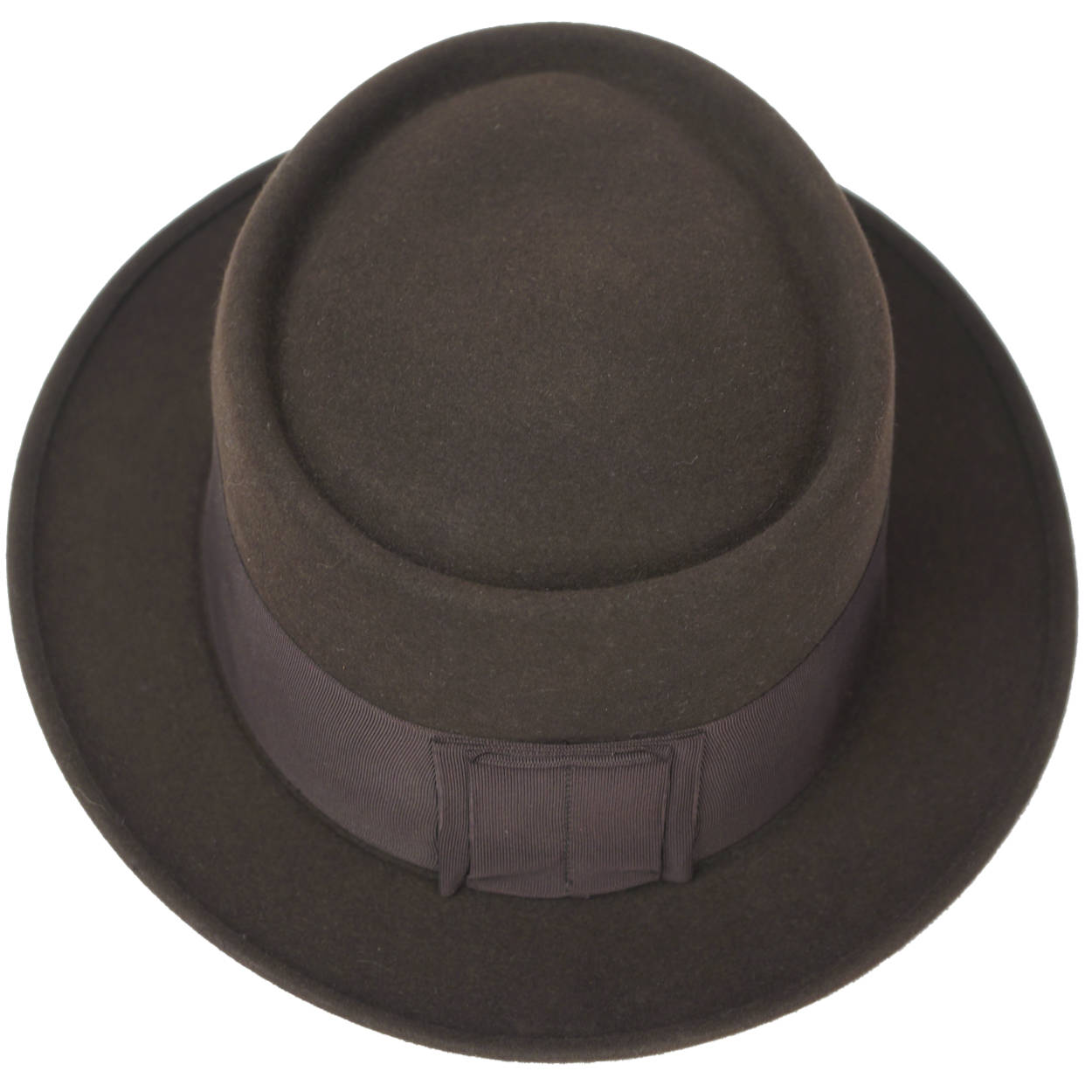 Vintage Adam Pork Pie Hat 1940s 50s Flat Fedora Style 7 1/4 - Poppy's Vintage Clothing