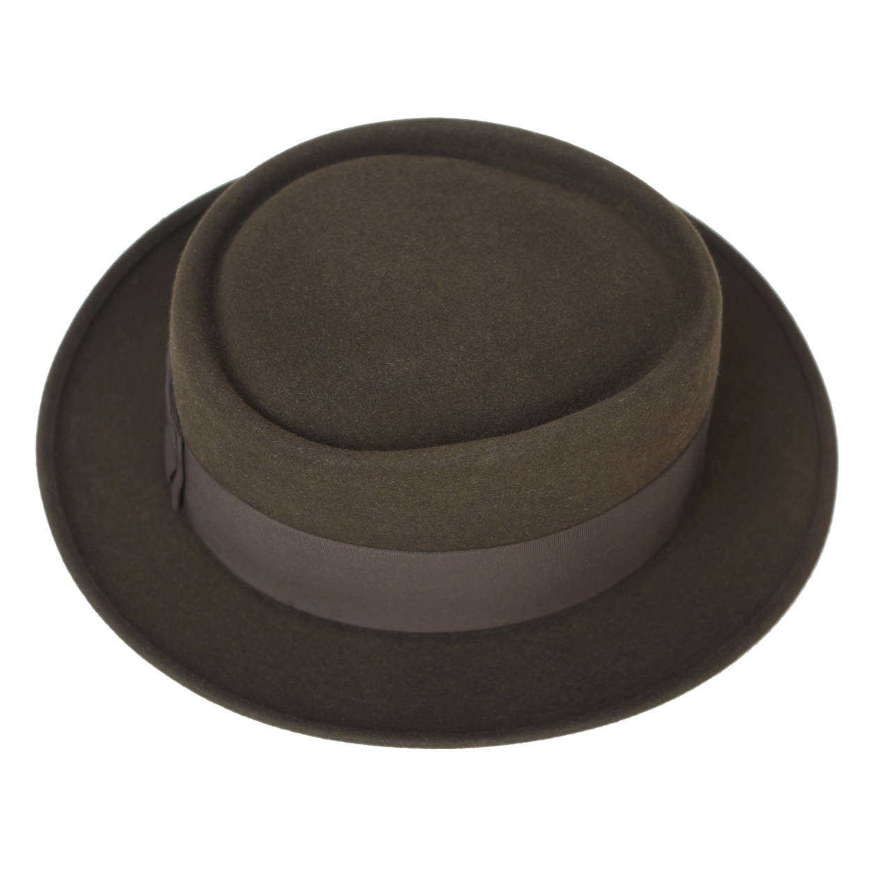 Vintage Adam Pork Pie Hat 1940s 50s Flat Fedora Style 7 1/4 - Poppy's Vintage Clothing