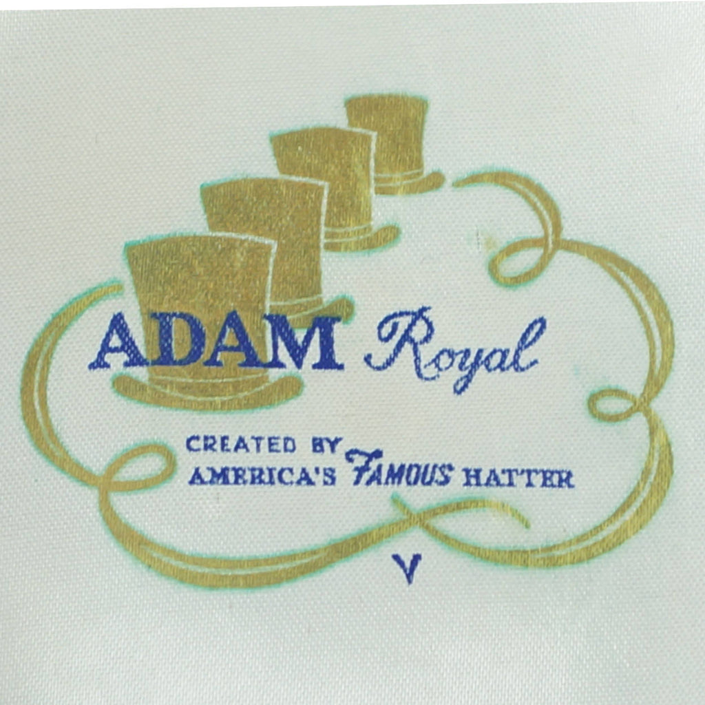 Vintage Adam Pork Pie Hat 1940s 50s Flat Fedora Style 7 1/4 - Poppy's Vintage Clothing