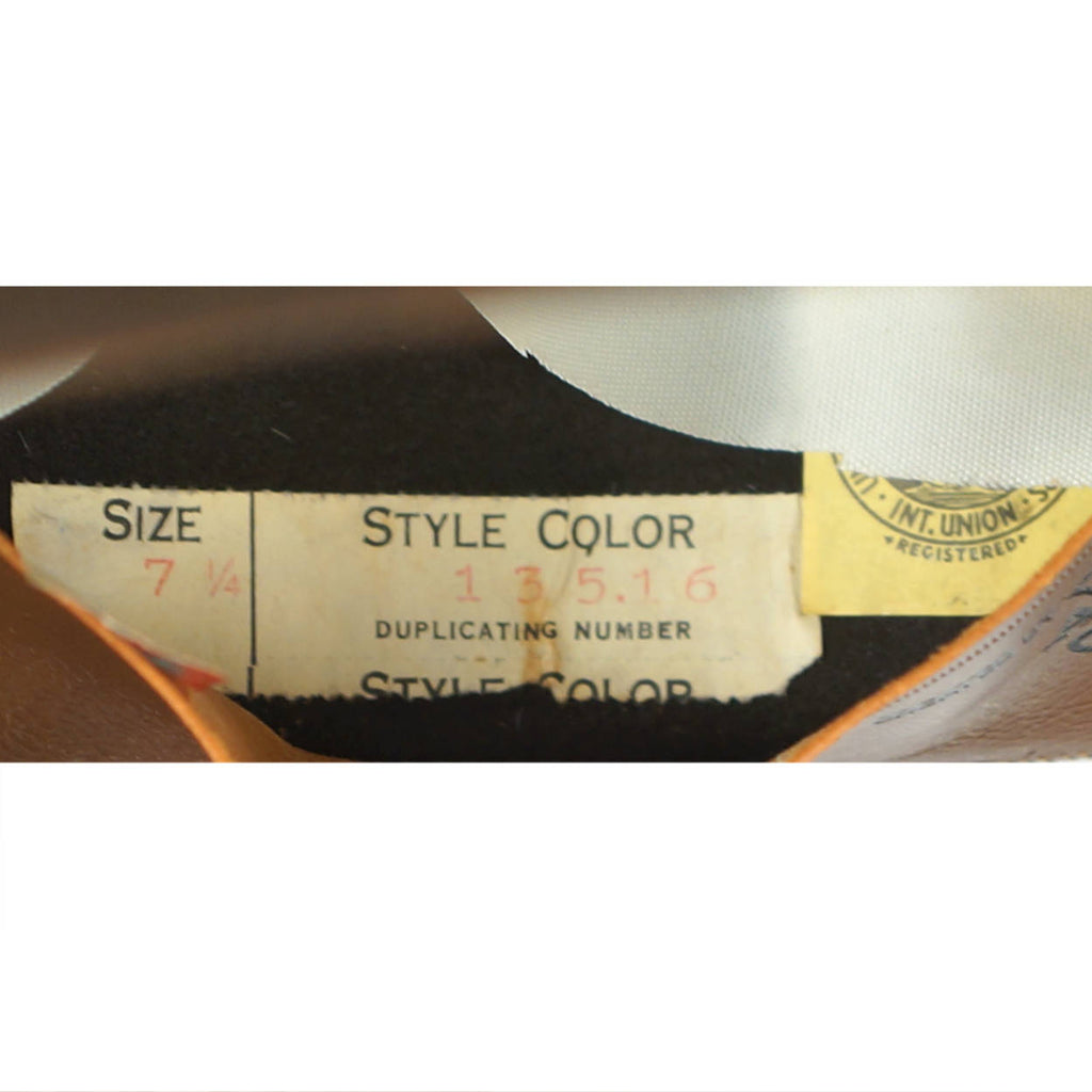 Vintage Adam Pork Pie Hat 1940s 50s Flat Fedora Style 7 1/4 - Poppy's Vintage Clothing