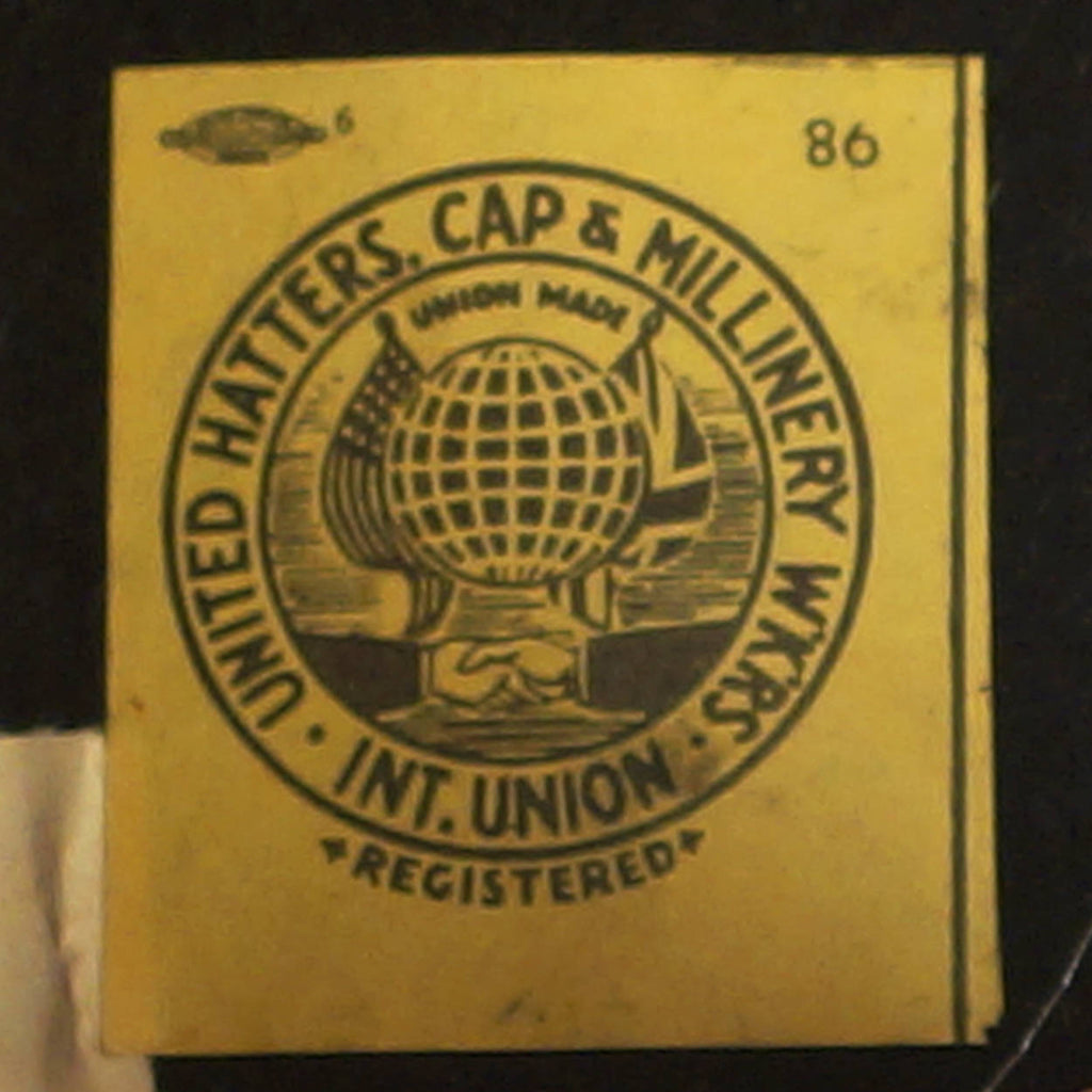 Vintage Adam Pork Pie Hat 1940s 50s Flat Fedora Style 7 1/4 - Poppy's Vintage Clothing