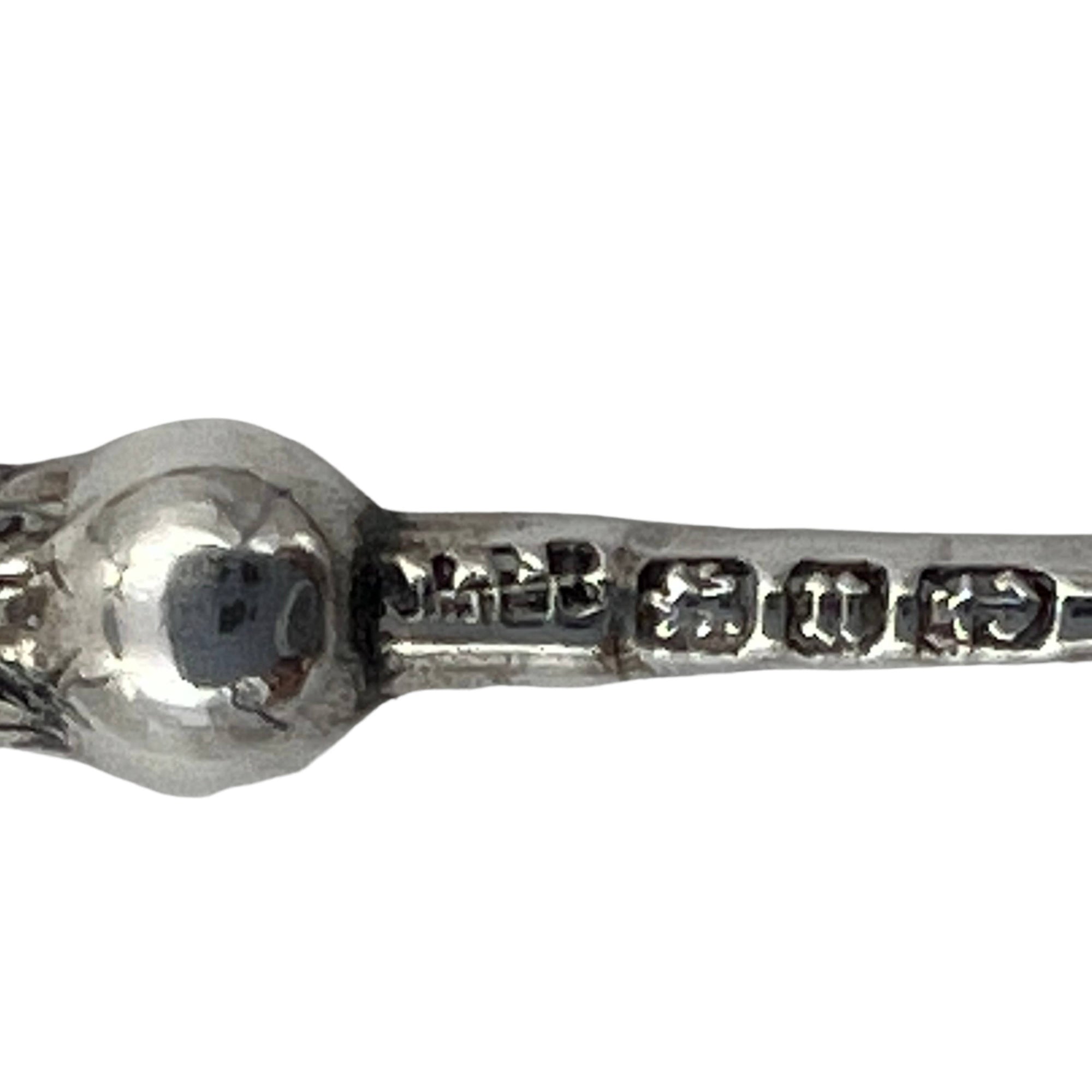 Antique Glove Button Hook Sterling Silver Agate Adie Lovekin