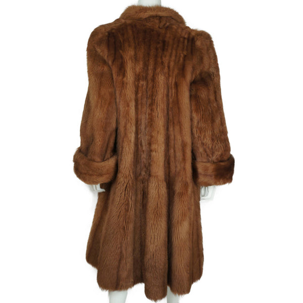 Glamorous 1950s Sheepskin Coat Tescan Admoir Fur Stephen Adler London Ladies M - Poppy's Vintage Clothing