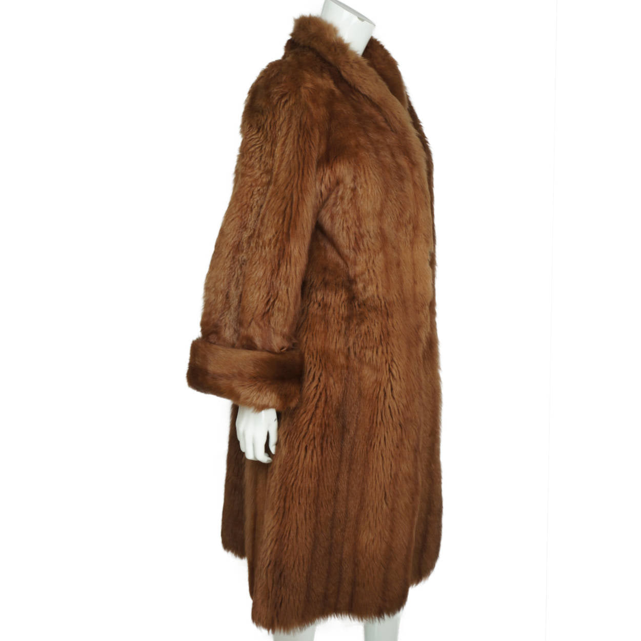 Glamorous 1950s Sheepskin Coat Tescan Admoir Fur Stephen Adler London Ladies M - Poppy's Vintage Clothing