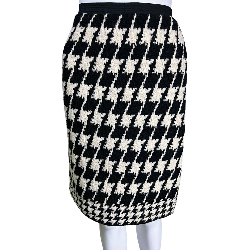 Vintage 1980s Ladies Suit Knit Wool Adolfo at Saks 5th Ave M