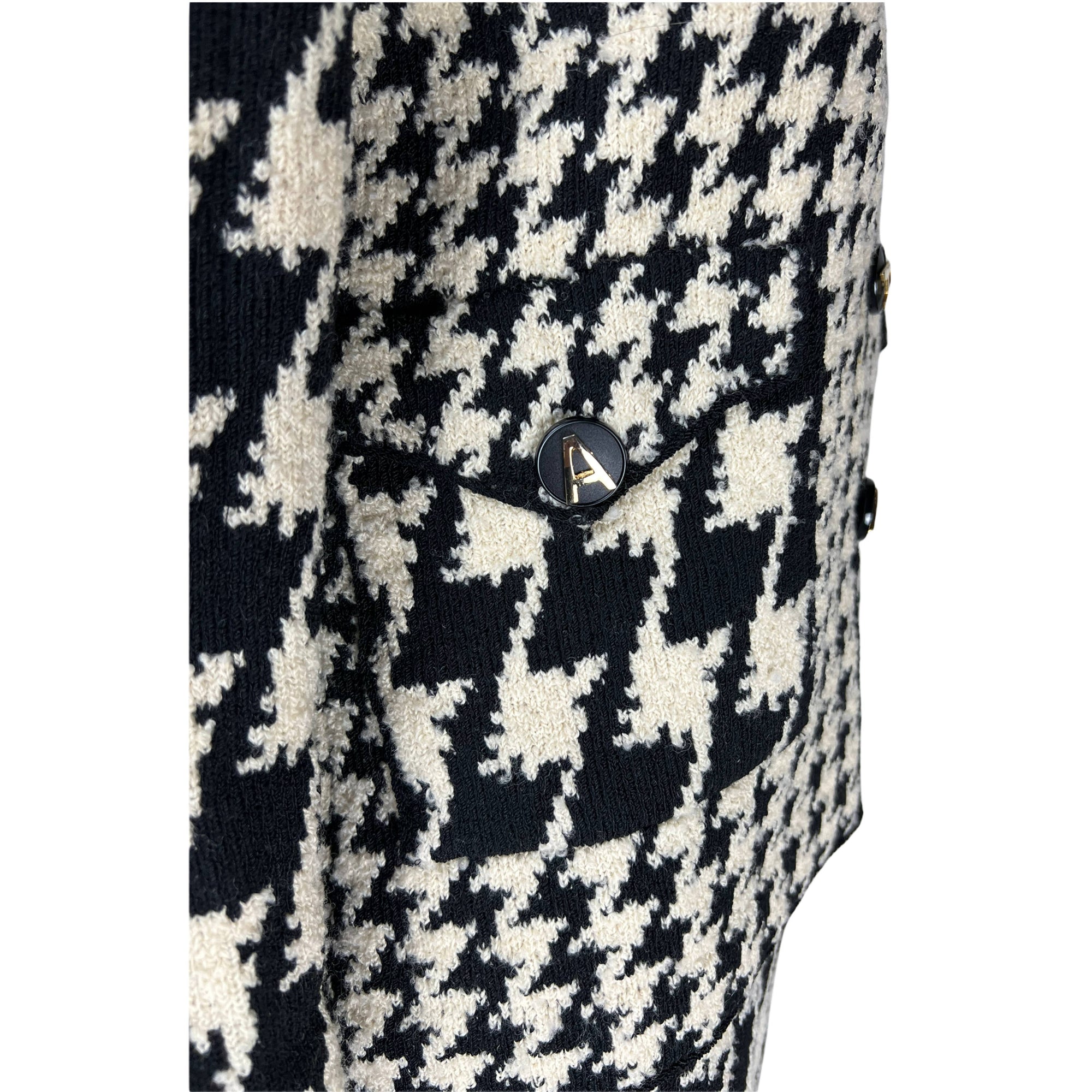Vintage 1980s Ladies Suit Knit Wool Adolfo at Saks 5th Ave M