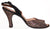 Vintage 1950s Glitter Shoes - Suede Peep Toe - 4 Inch Heel - Adrian Original - Poppy's Vintage Clothing