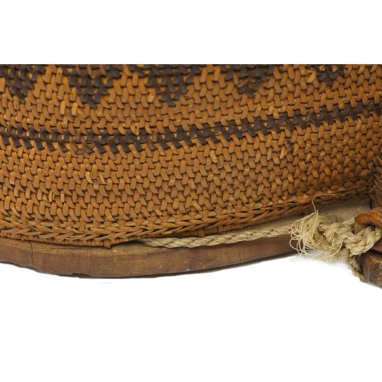 Dayak Tribe Baby Carrier Borneo Indonesia Mid 20th Century Woven Rattan Basket - Poppy's Vintage Clothing