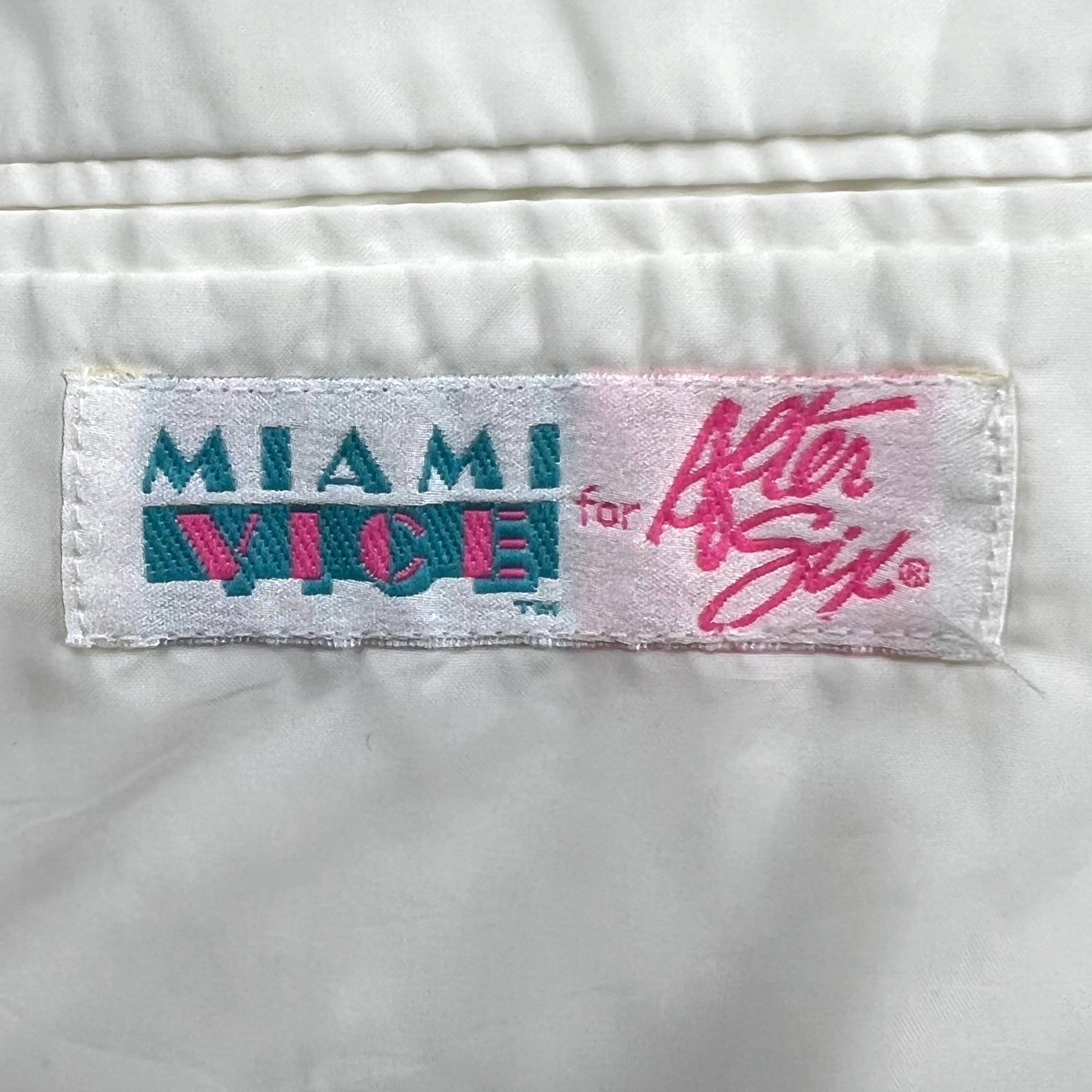 Vintage 1980s Miami Vice Jacket White Heat After Six Size 40