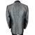 Vintage 1960s Silver Brocade Tuxedo Jacket Mens Size 42 Long