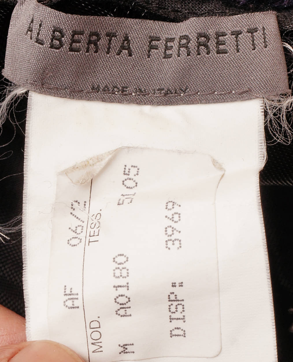 Alberta Ferretti Navy Blue Knit Skirt - Poppy's Vintage Clothing