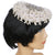Vintage 1950s Cocktail Hat Beaded w Pearls &amp; Rhinestones Alfreda Paris New York - Poppy's Vintage Clothing