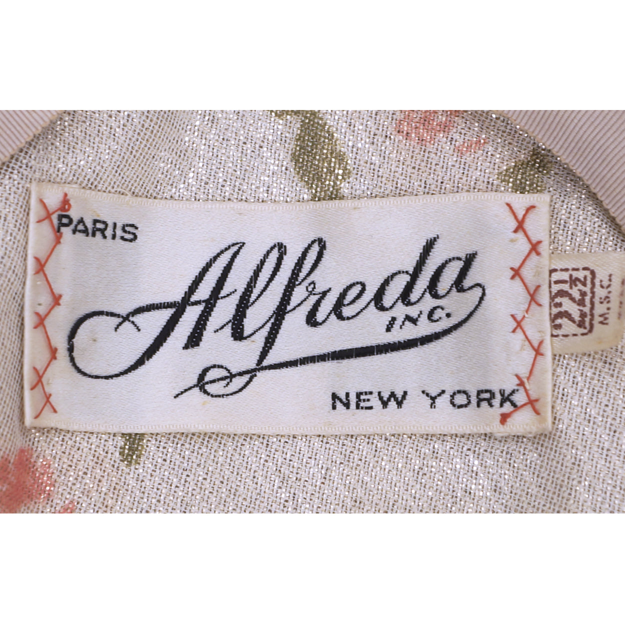 Vintage 1950s Cocktail Hat Beaded w Pearls &amp; Rhinestones Alfreda Paris New York - Poppy's Vintage Clothing