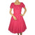 Vintage 1950s 60s Pink Chiffon Party Dress Algo Size M - Poppy's Vintage Clothing