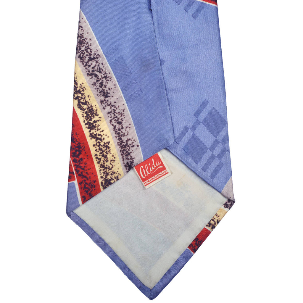 Vintage 1940s Swing Tie Mens Satin Necktie by Alida Authentic 40s 50s - Poppy's Vintage Clothing