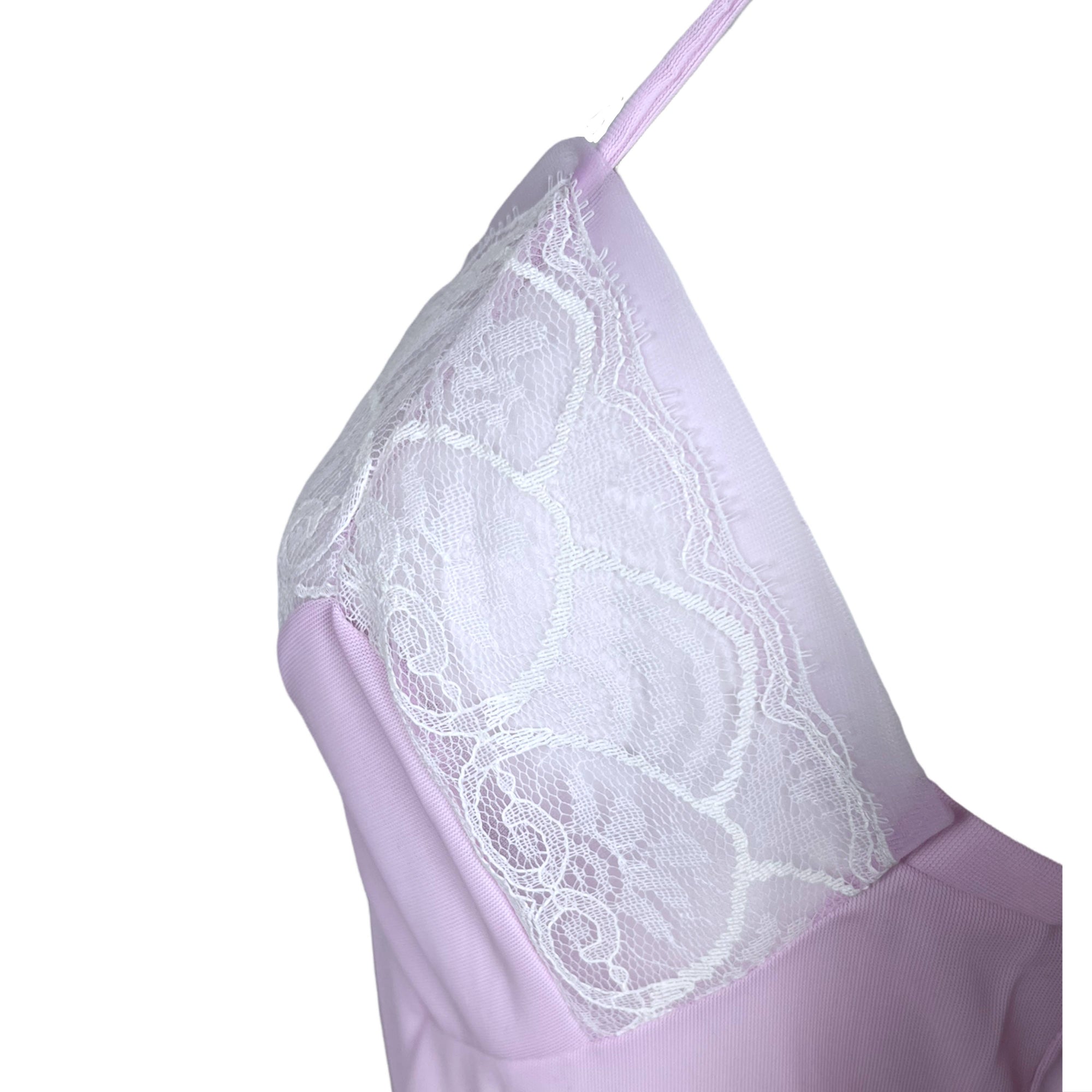 Vintage 1960s Lavender Sheer Nylon Slip Alpe Italy Size M