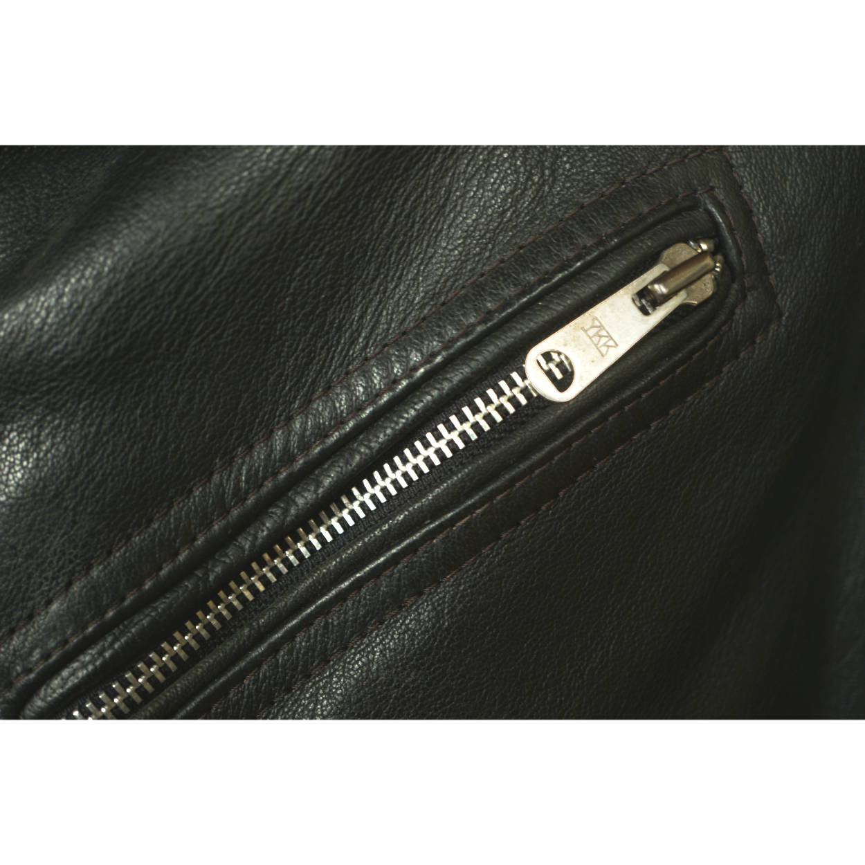 Vintage 1960s Leather Motorcycle Jacket Amer Sport Montreal Size 42 - Poppy's Vintage Clothing