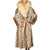 Vintage Faux Fur Leopard Print Coat 1970s American Hustle Style Ladies Size M - Poppy's Vintage Clothing