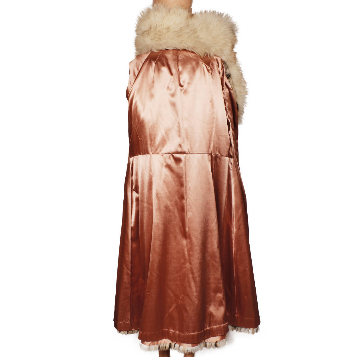 Vintage Faux Fur Leopard Print Coat 1970s American Hustle Style Ladies Size M - Poppy's Vintage Clothing