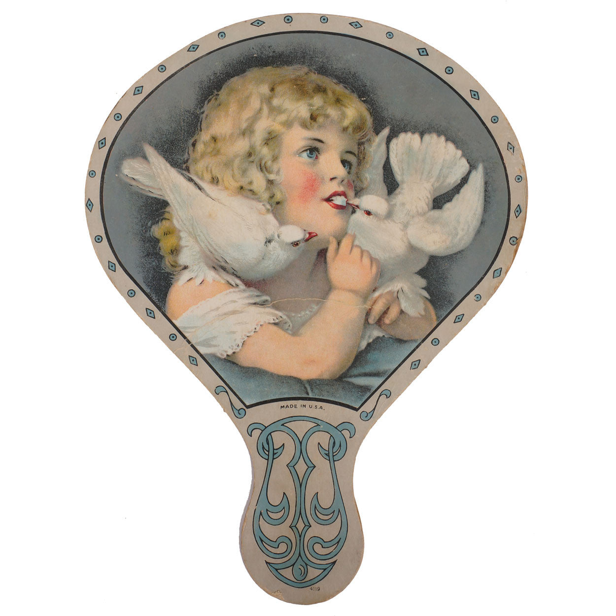Vintage 1223 Amherst Furniture Montreal Advertising Fan 1920s - Poppy's Vintage Clothing