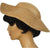 Vintage 1950s Straw Hat Irregular Brim Anny Gardens Montreal Size M - Poppy's Vintage Clothing