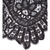 Antique Victorian Black Lace Collar - Bobbin Lace - Poppy's Vintage Clothing