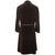 Vintage 1910s 20s Mens Dressing Gown Brown Velvet Size M - Poppy's Vintage Clothing