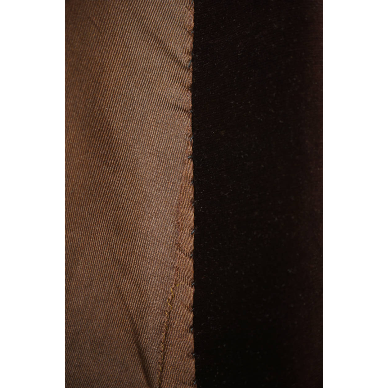 Vintage 1910s 20s Mens Dressing Gown Brown Velvet Size M - Poppy's Vintage Clothing