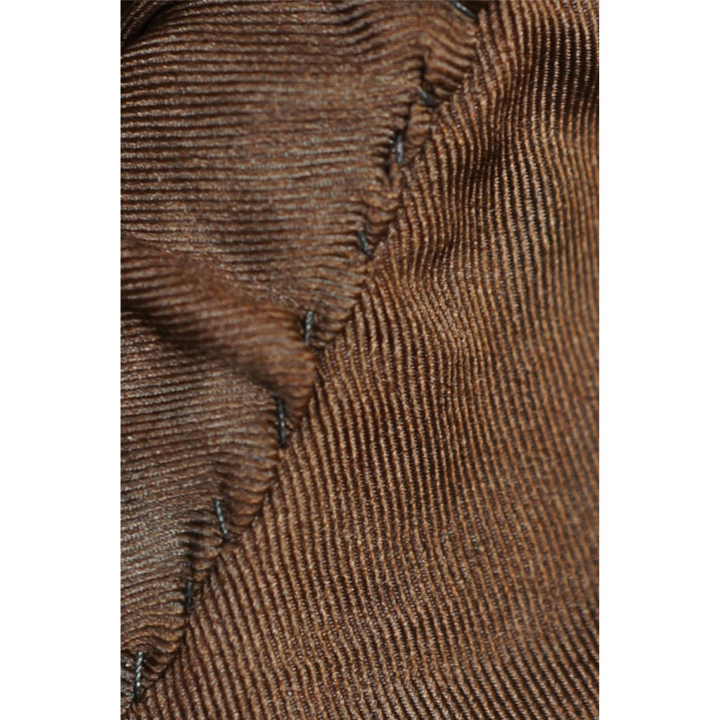 Vintage 1910s 20s Mens Dressing Gown Brown Velvet Size M - Poppy's Vintage Clothing
