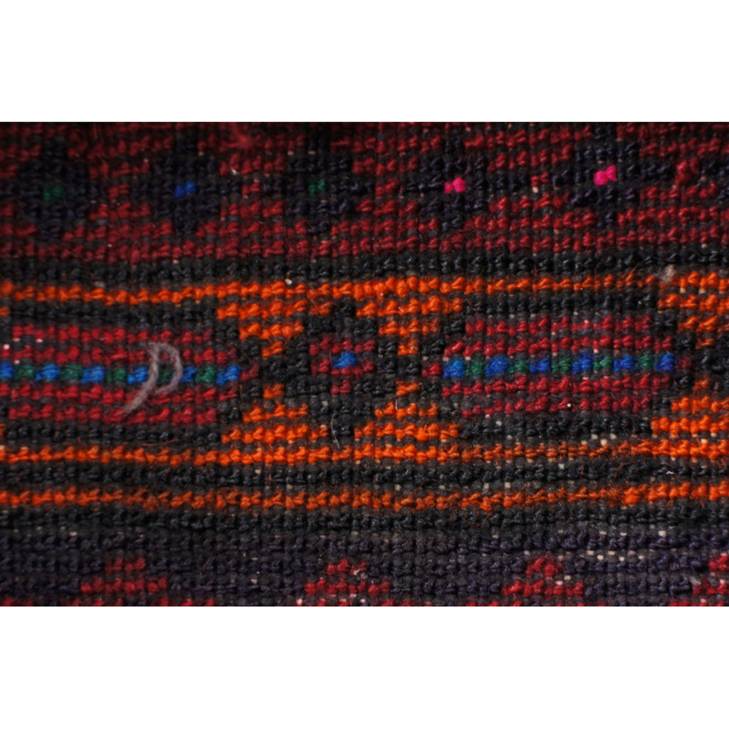 Antique Tribal Kilim Carpet Timuri Baluch Khorjun Saddle Bag Hand Knotted Wool - Poppy's Vintage Clothing