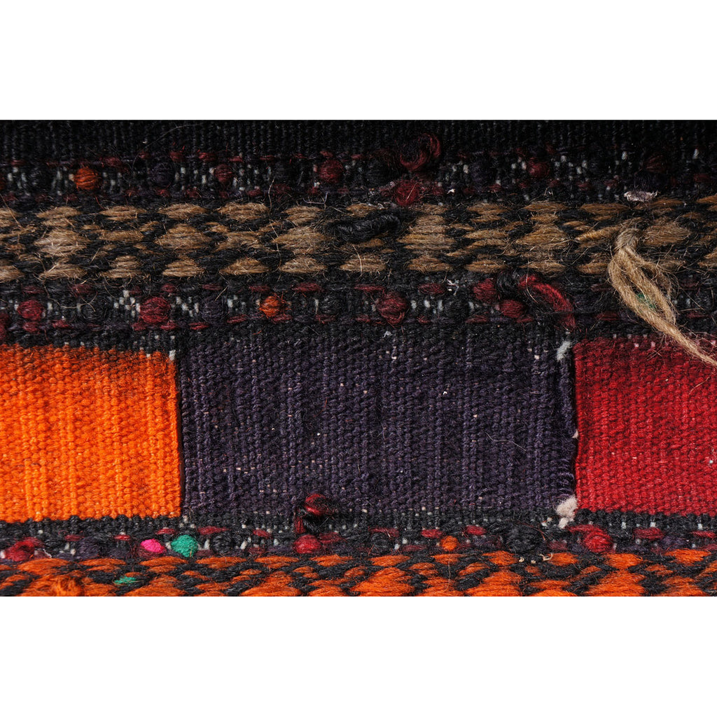 Antique Tribal Kilim Carpet Timuri Baluch Khorjun Saddle Bag Hand Knotted Wool - Poppy's Vintage Clothing