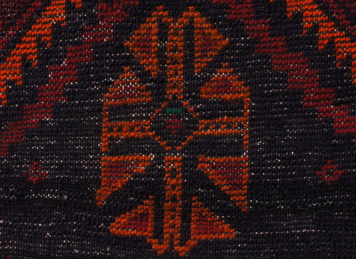 Antique Tribal Kilim Carpet Timuri Baluch Khorjun Saddle Bag Hand Knotted Wool - Poppy's Vintage Clothing
