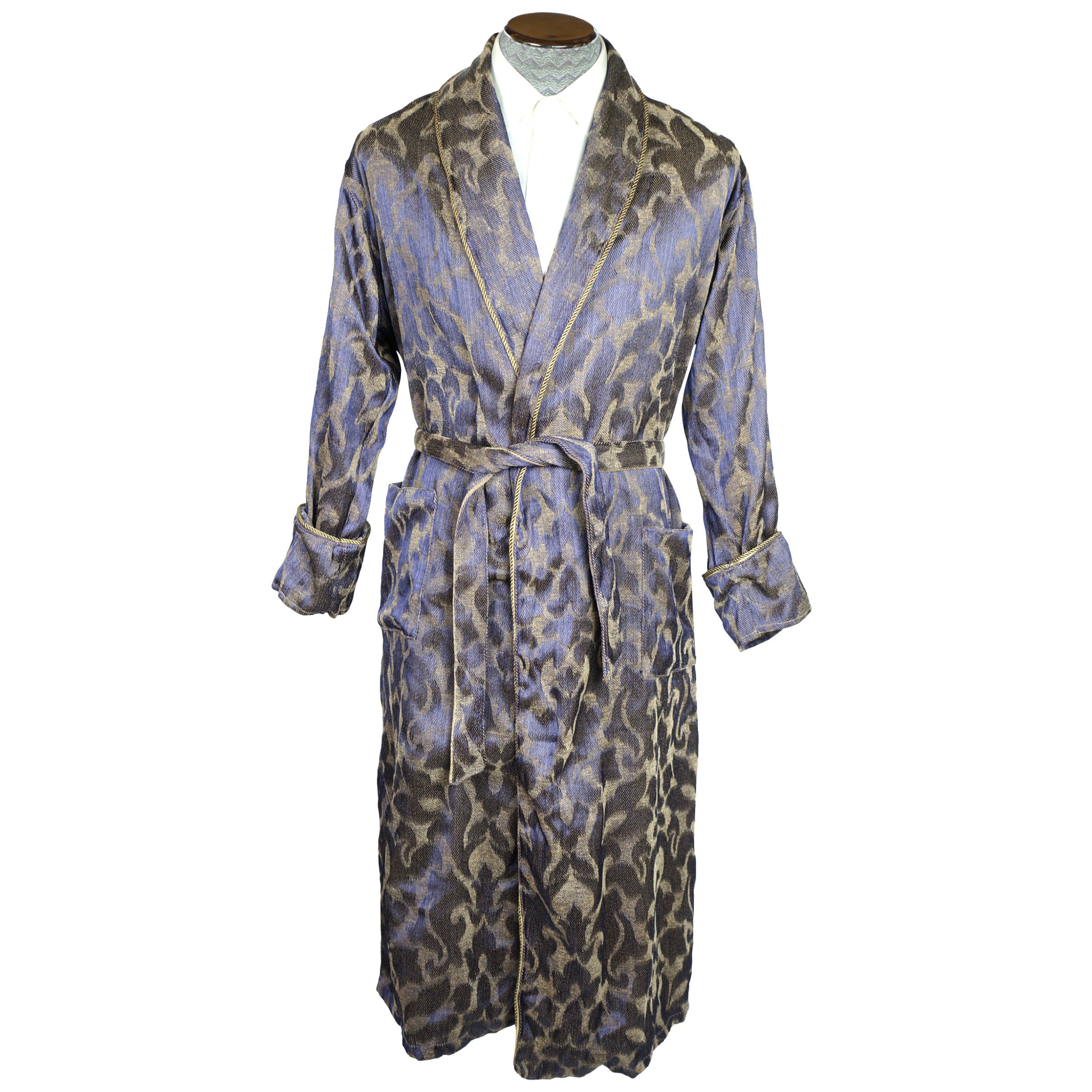 Mens Satin Silk Luxury Pajamas Kimono Bathrobe Robe Dressing Gown Pjs  Loungewear | eBay