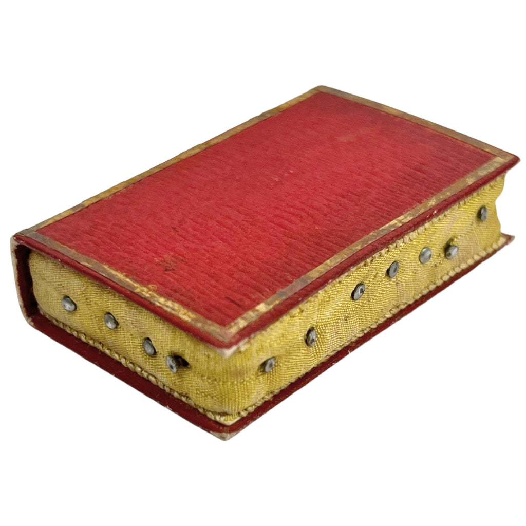 Antique Georgian Sewing Etui Kit w Pin Cushion Books 19th c