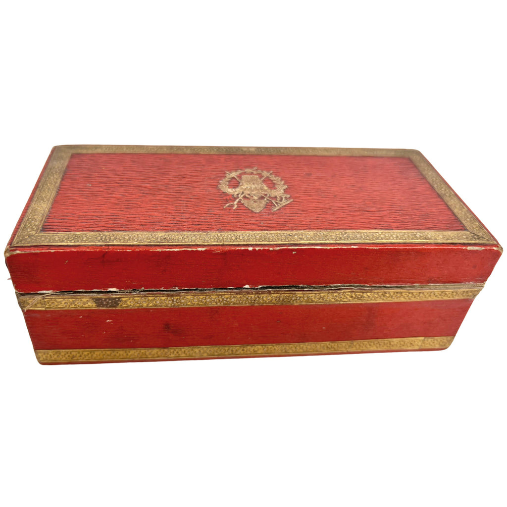 Antique Georgian Sewing Etui Kit w Pin Cushion Books 19th c
