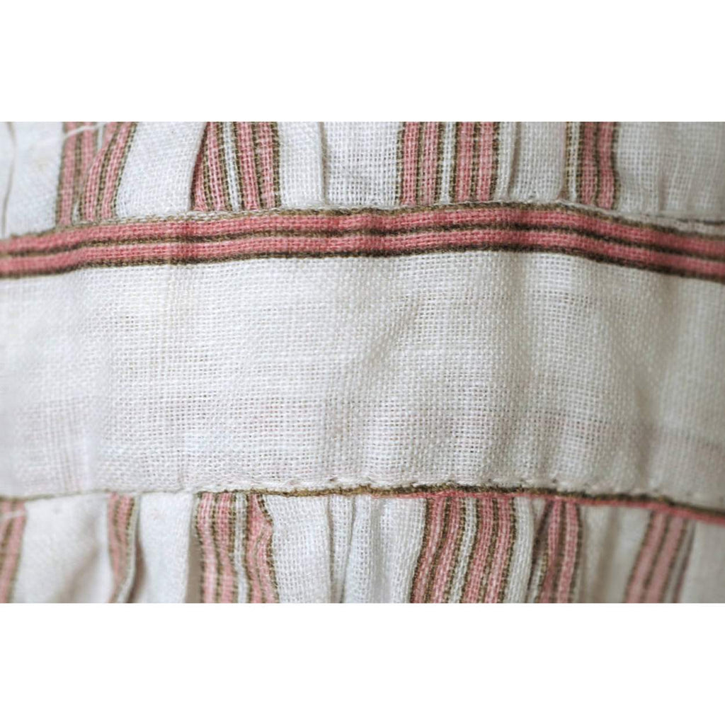 1910s Antique Striped Cotton Day Dress circa 1914 - Poppy's Vintage Clothing