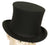 Top Hat Gibus Hat Silk Collapsible Opera Hat Chapeau Claque M 7 1/8 - Poppy's Vintage Clothing