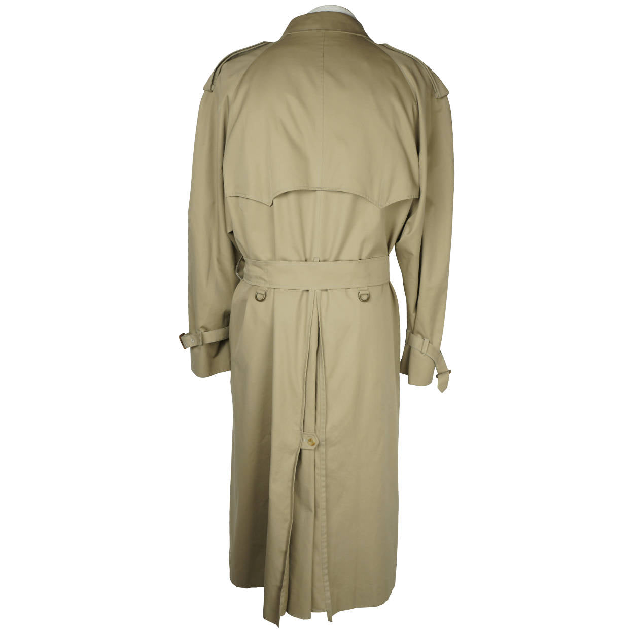 Vintage 70s Aquascutum Trench Coat Raincoat Mens Size XL - Poppy's Vintage Clothing