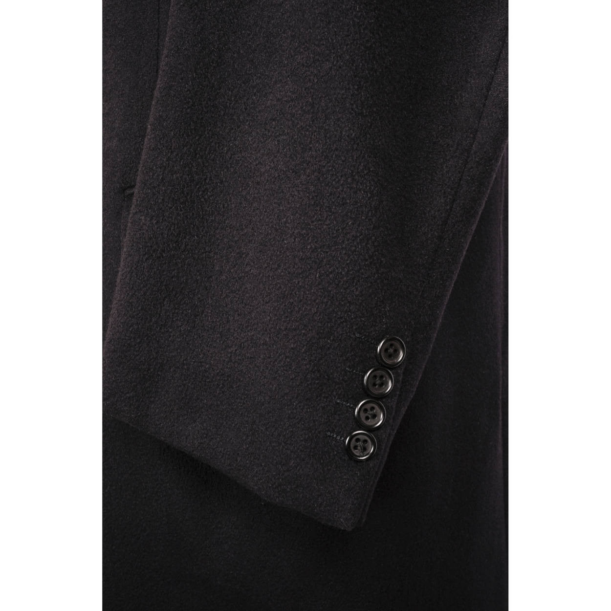 Vintage Aquascutum England Pure Cashmere Overcoat Navy Blue Coat Mens Size L - Poppy's Vintage Clothing