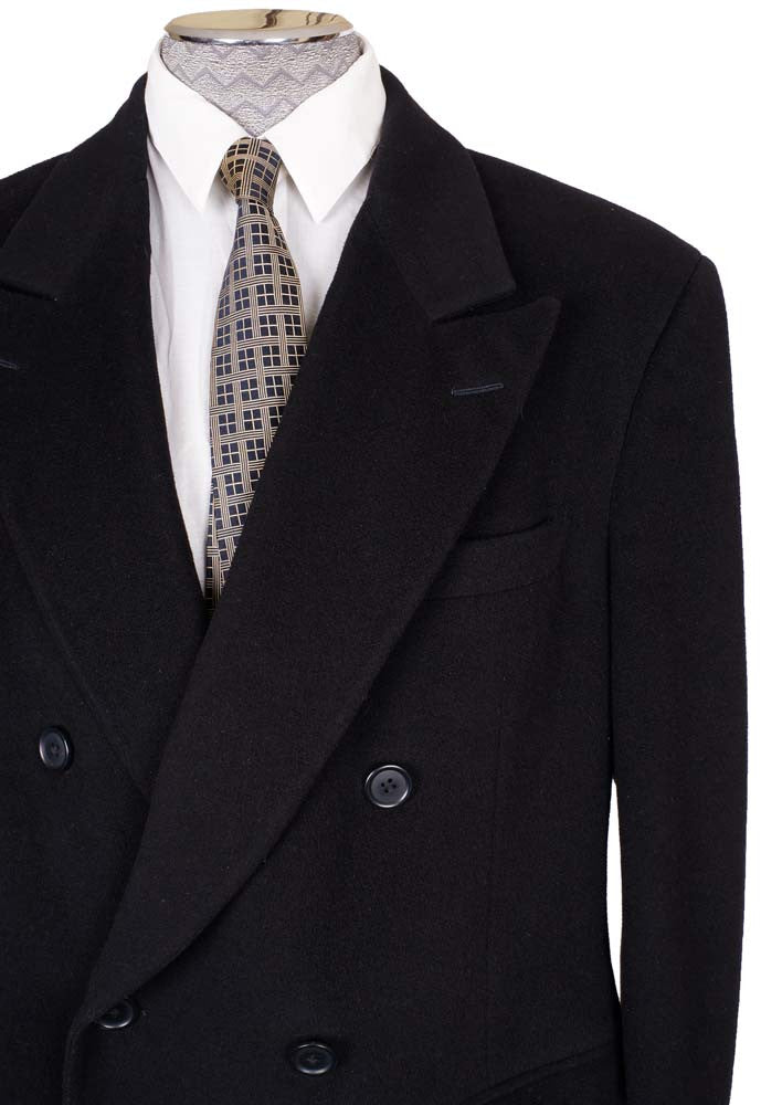 Vintage 1980s Cashmere Coat by Aquascutum - Mens - 42R - Poppy's Vintage Clothing