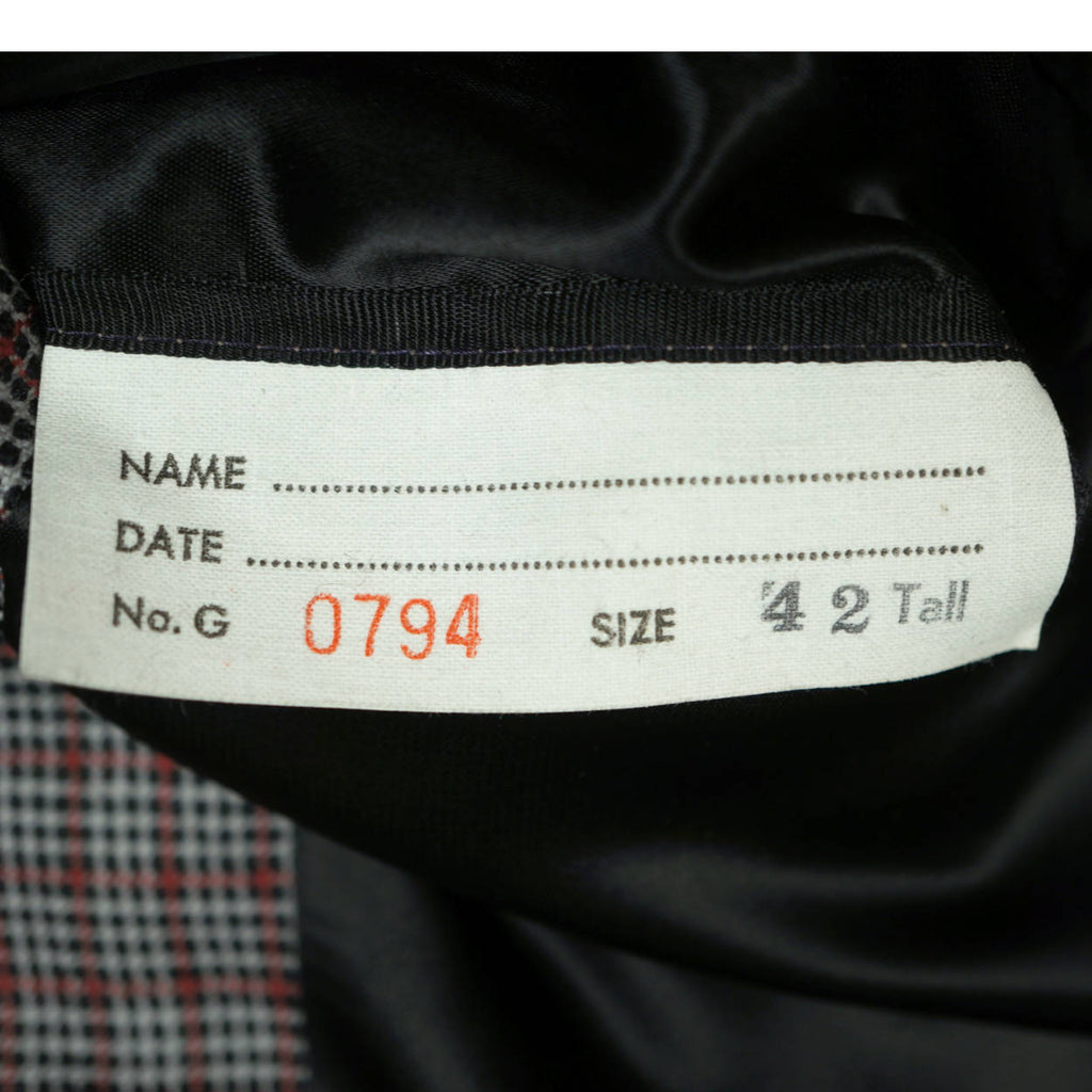 Vintage Rain Coat 60s Aquascutum Check Pattern Mens 42 Tall - Poppy's Vintage Clothing